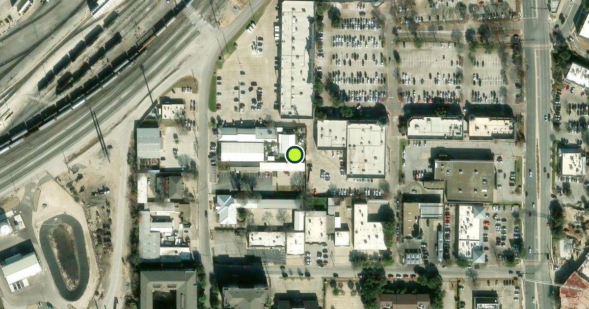 Satellite view of Fort Worth Pickleball Courts