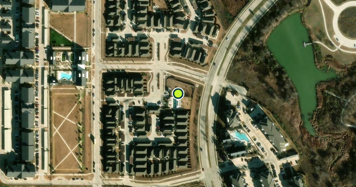 Satellite view of Fort Worth Pickleball Courts