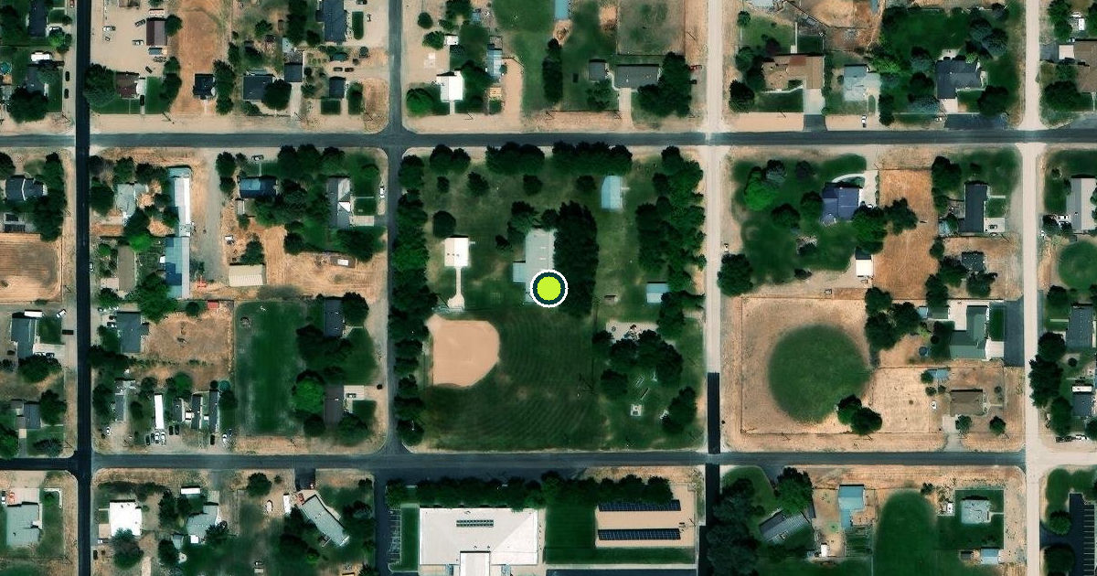 Satellite view of Fountain Green Pickleball Courts