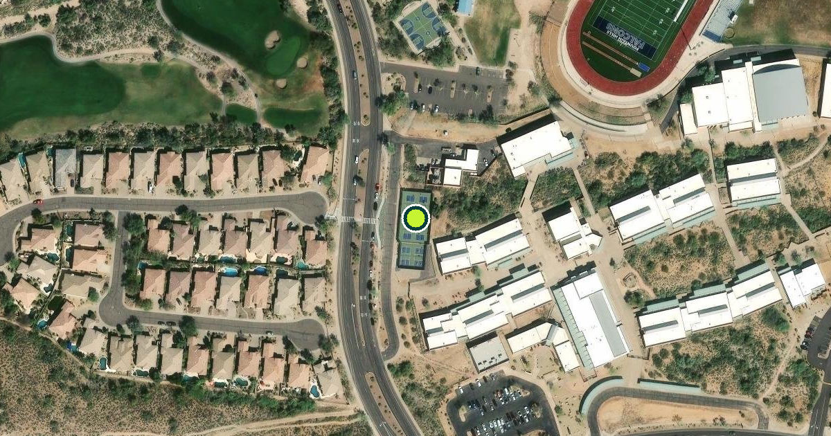 Satellite view of Fountain Hills Pickleball Courts