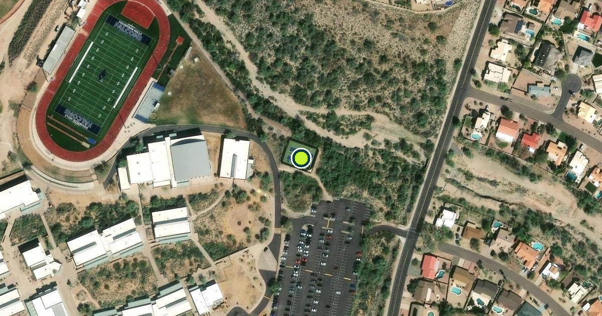 Satellite view of Fountain Hills Pickleball Courts