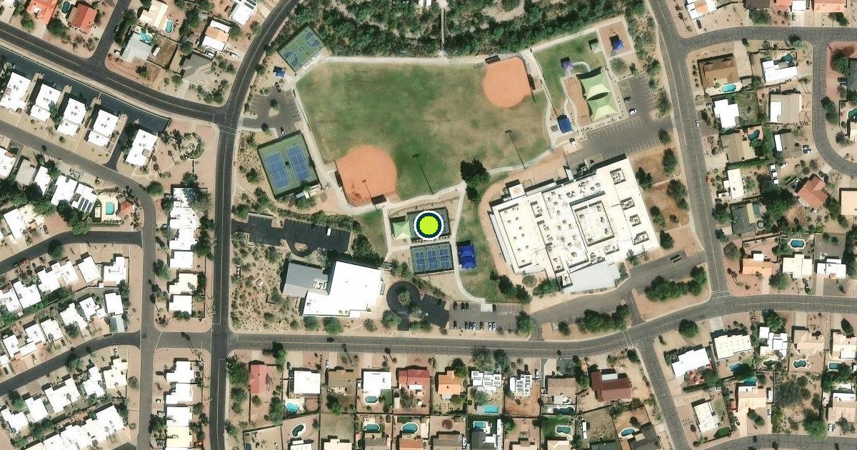 Satellite view of Fountain Hills Pickleball Courts