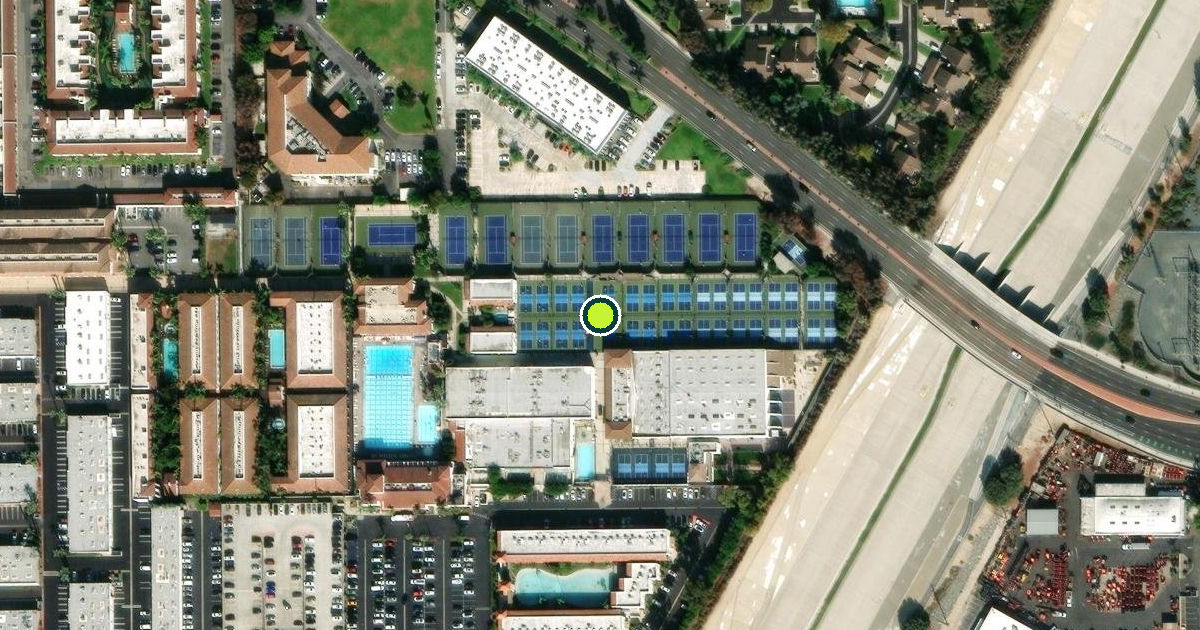 Satellite view of Fountain Valley Pickleball Courts