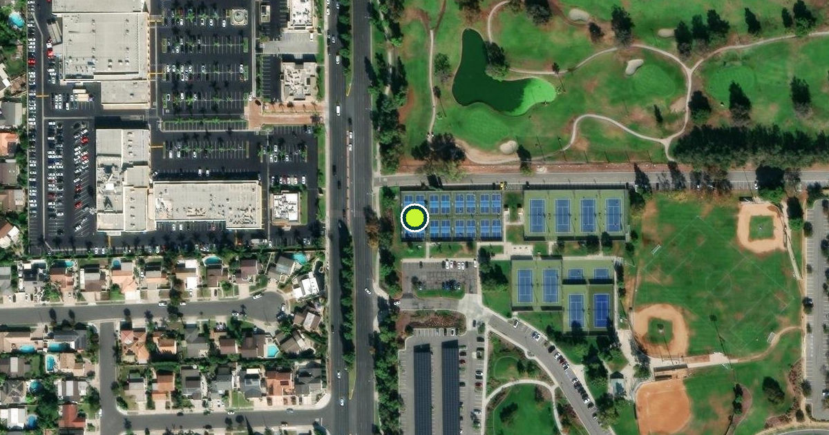 Satellite view of Fountain Valley Pickleball Courts