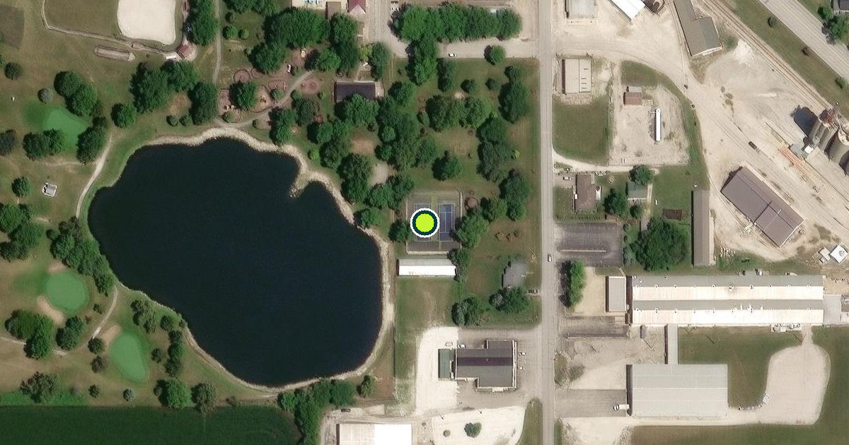Satellite view of Fowler Pickleball Courts