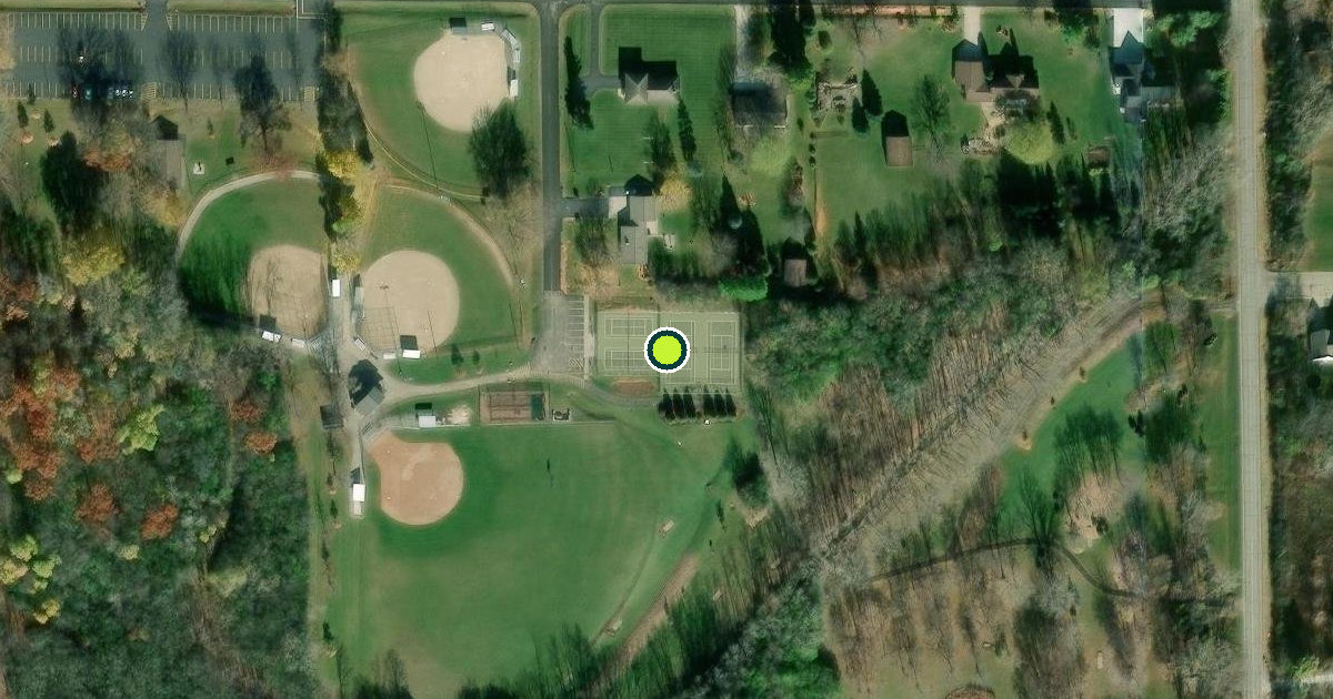 Satellite view of Fox Crossing Pickleball Courts
