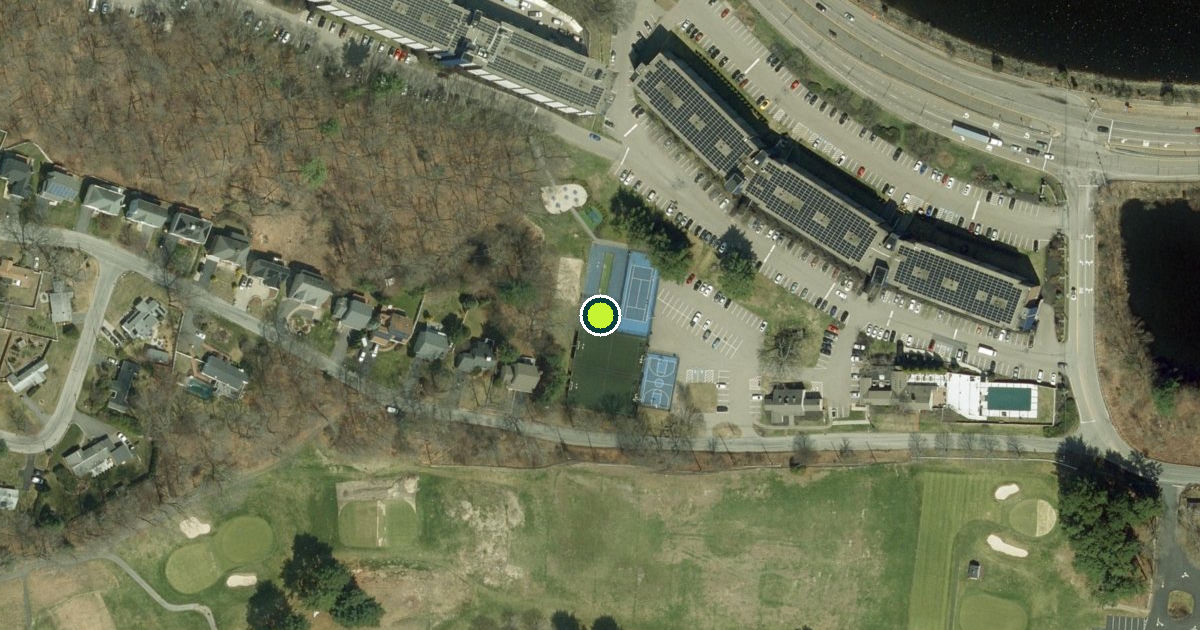 Satellite view of Framingham Pickleball Courts