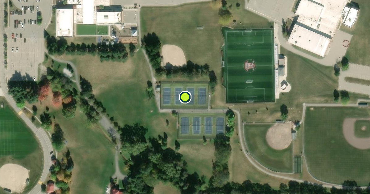 Satellite view of Frankenmuth Pickleball Courts