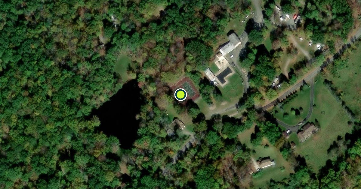 Satellite view of Frankford Township Pickleball Courts