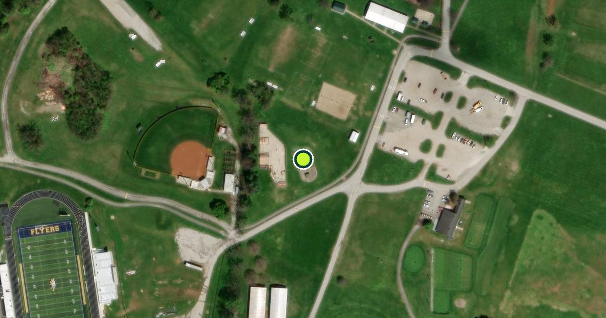 Satellite view of Franklin County Pickleball Courts