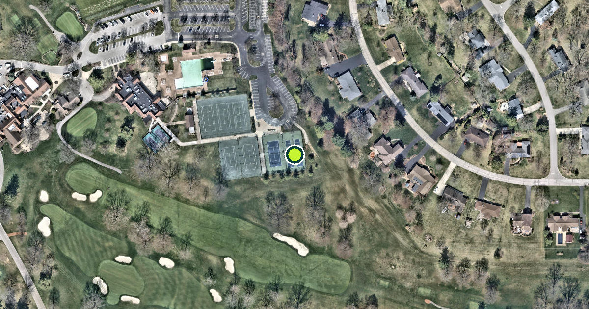 Satellite view of Franklin County Pickleball Courts