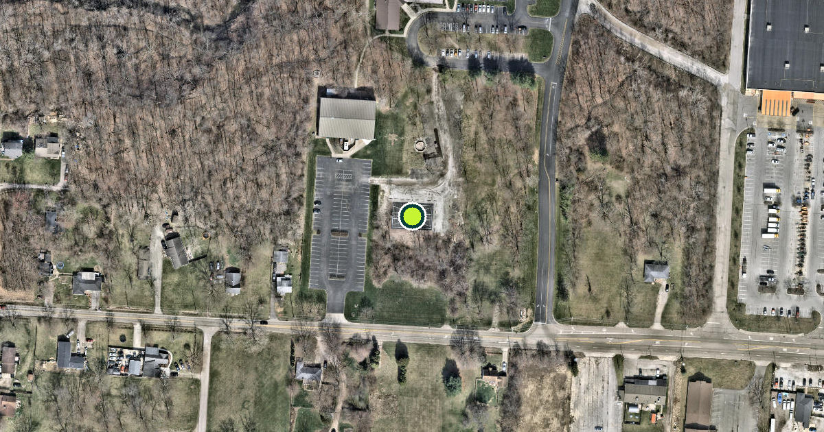 Satellite view of Franklin County Pickleball Courts