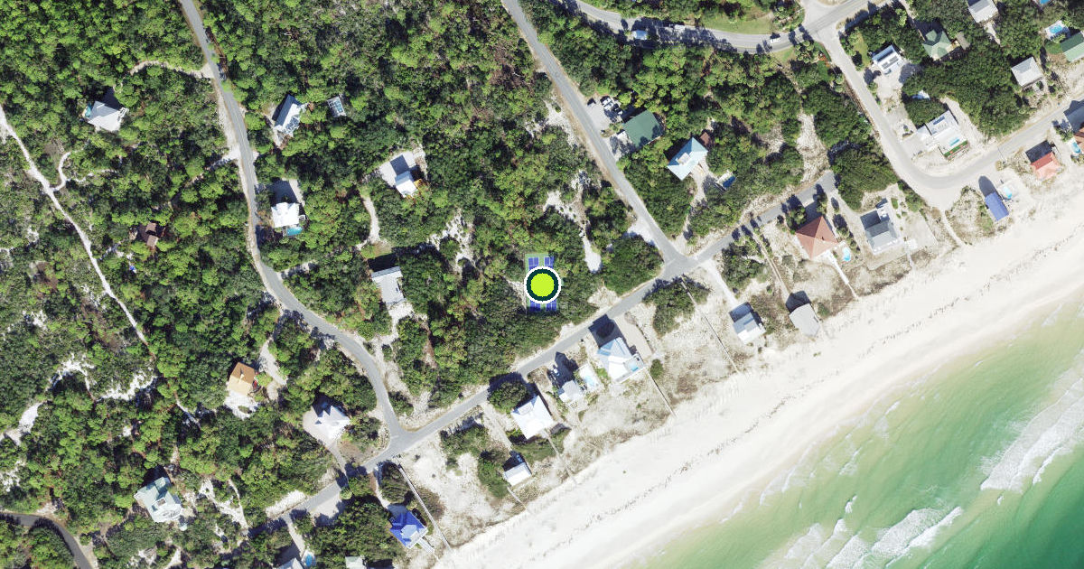 Satellite view of Franklin County Pickleball Courts