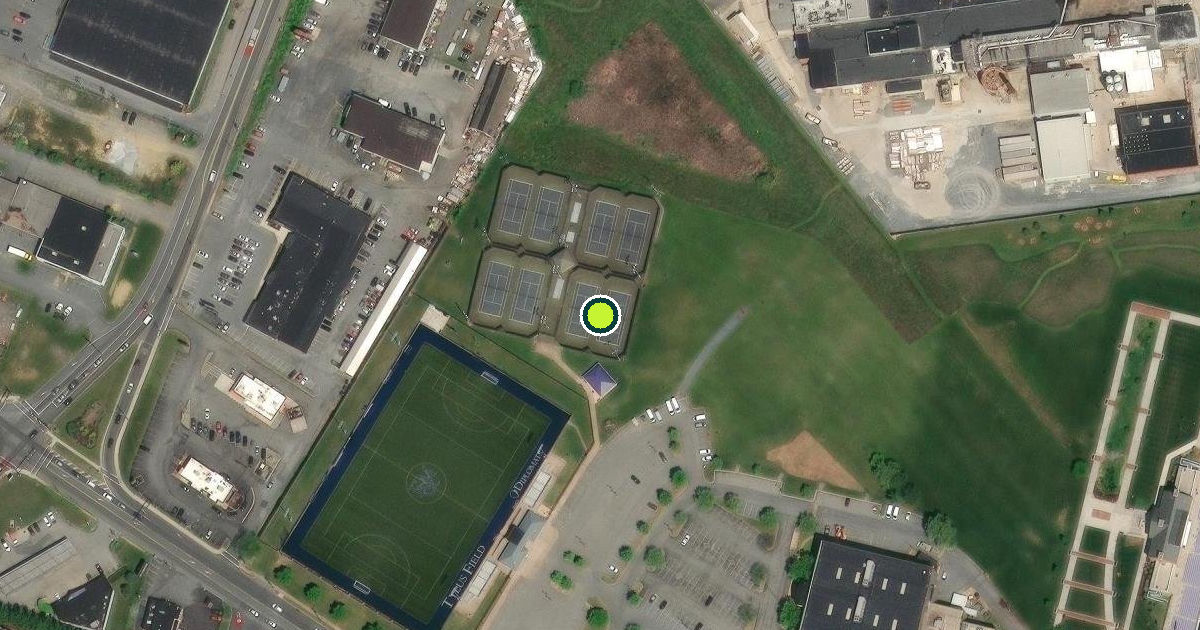 Satellite view of Franklin & Marshall College Pickleball Courts