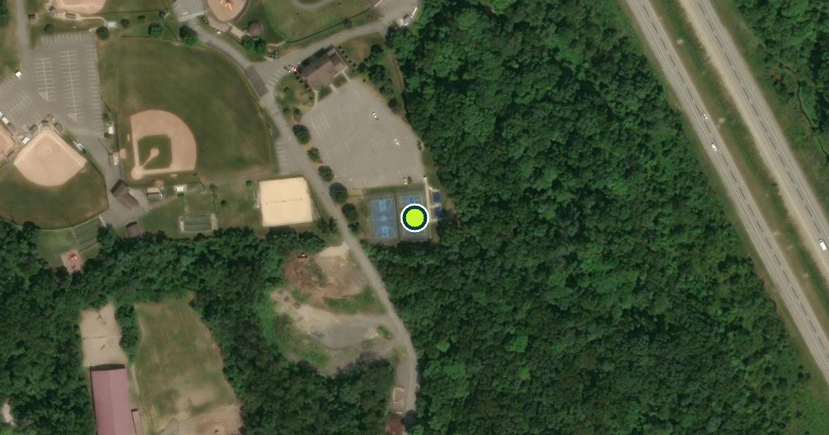 Satellite view of Franklin Park Pickleball Courts