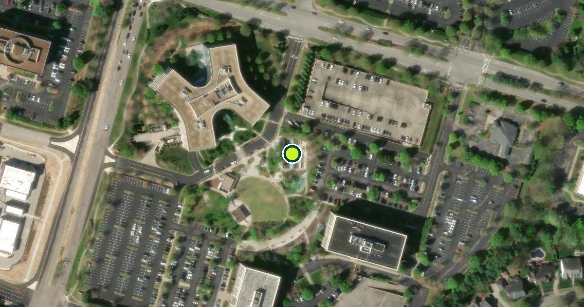 Satellite view of Franklin Pickleball Courts