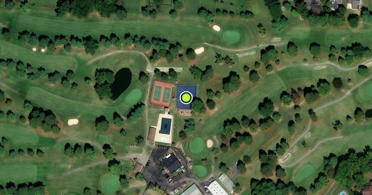 Satellite view of Franklin Pickleball Courts