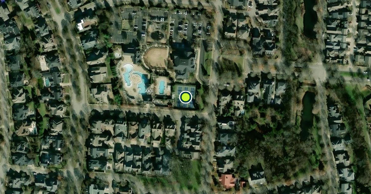 Satellite view of Franklin Pickleball Courts