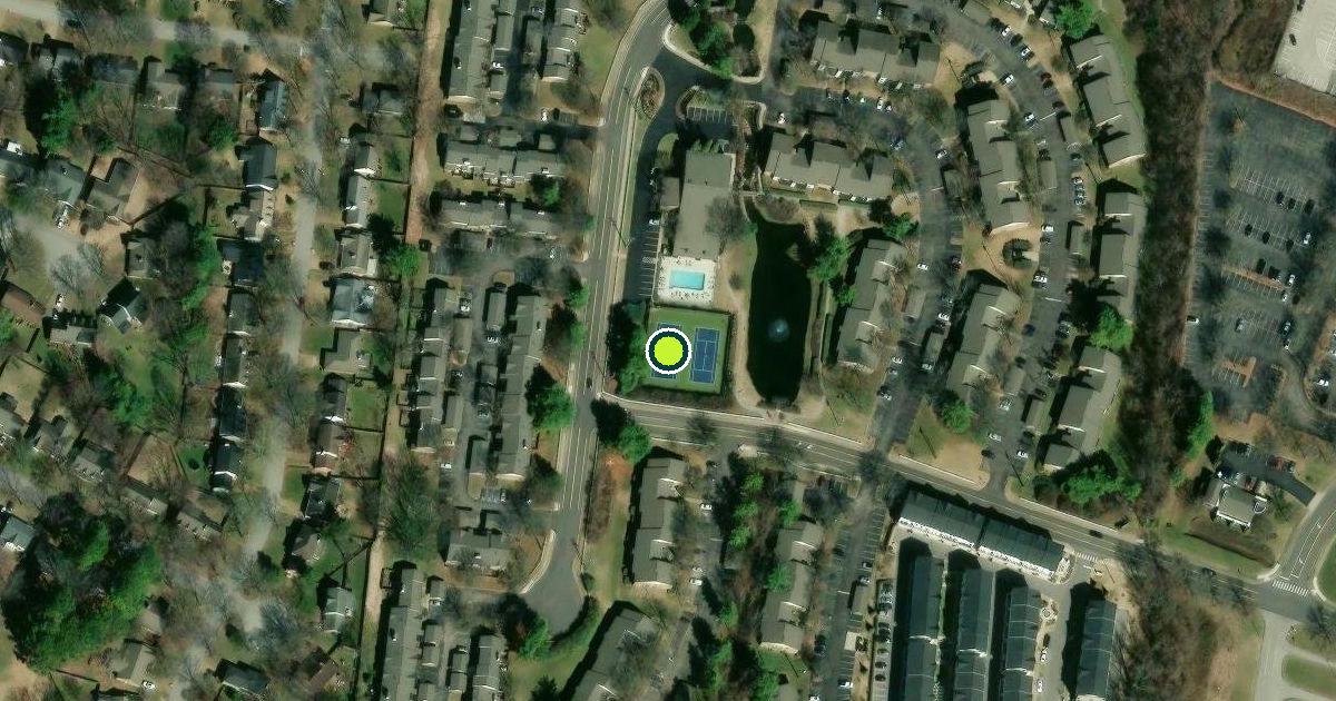 Satellite view of Franklin Pickleball Courts