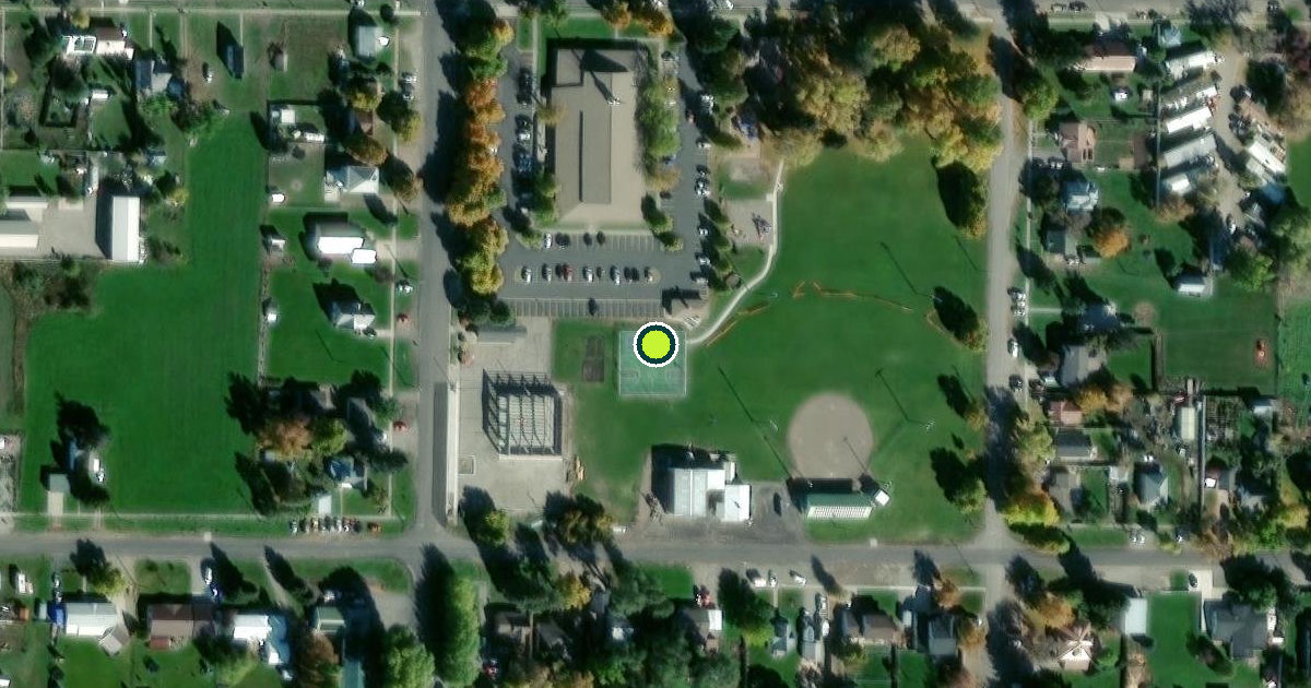 Satellite view of Franklin Pickleball Courts