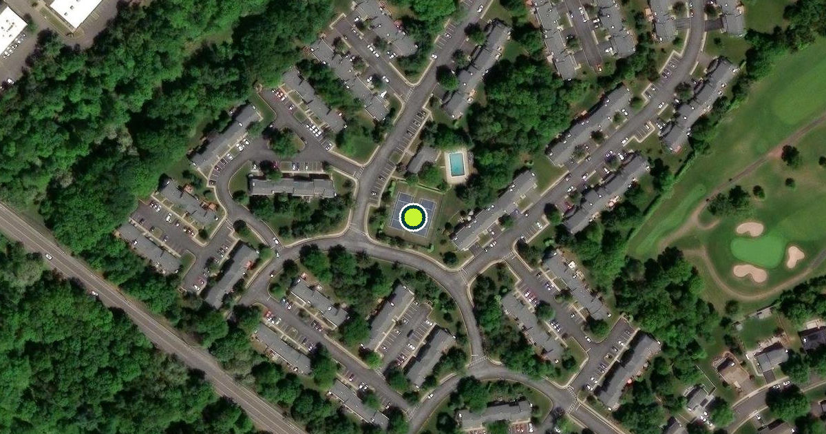 Satellite view of Franklin Township Pickleball Courts