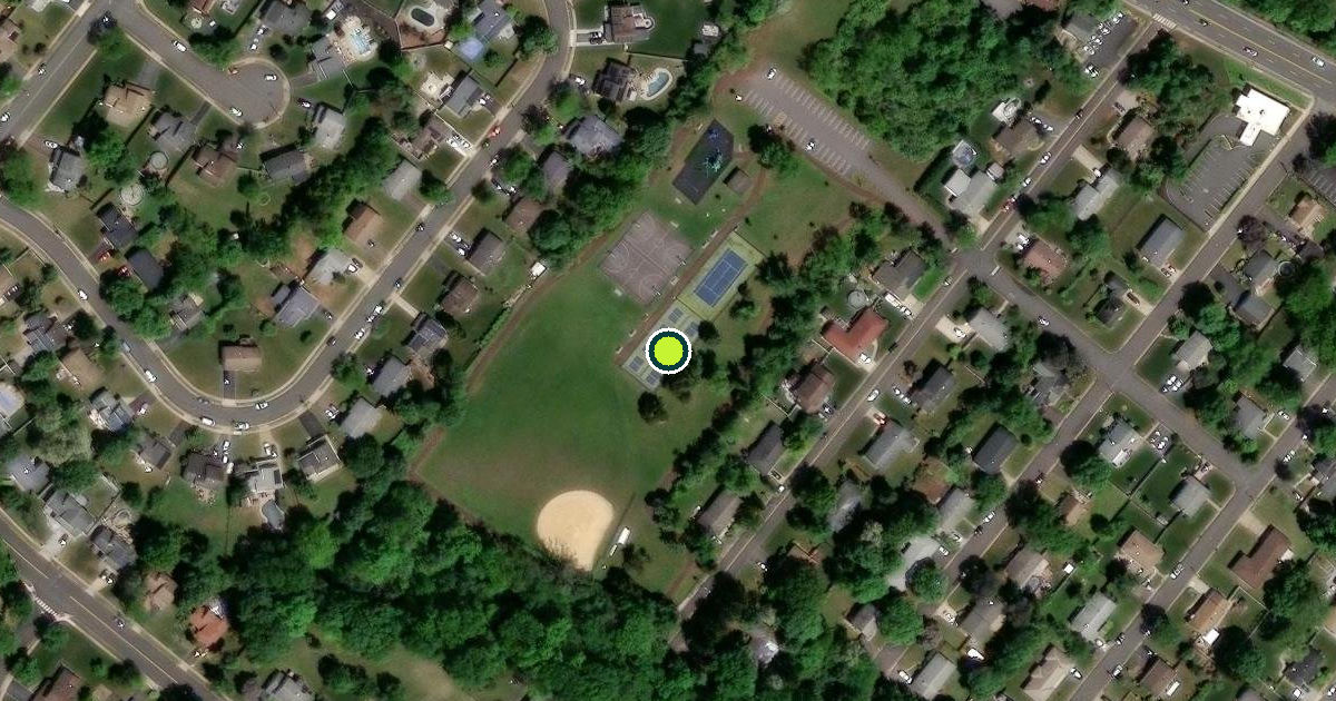 Satellite view of Franklin Township Pickleball Courts