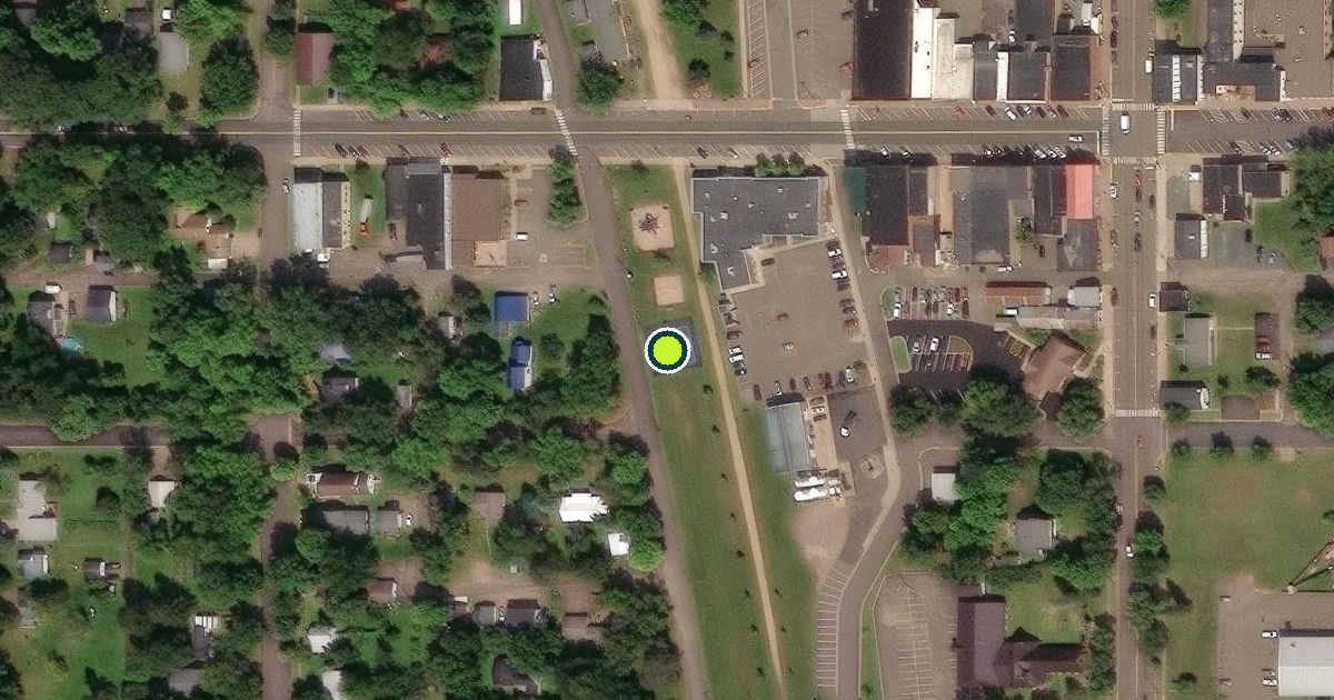Satellite view of Frederic Pickleball Courts