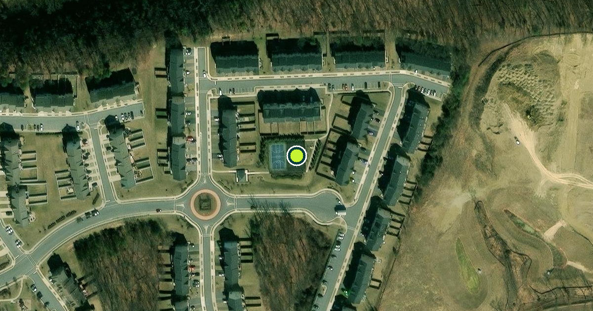 Satellite view of Frederick County Pickleball Courts