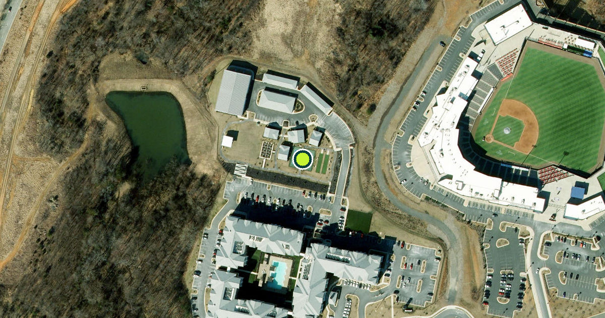 Satellite view of Fredericksburg Pickleball Courts