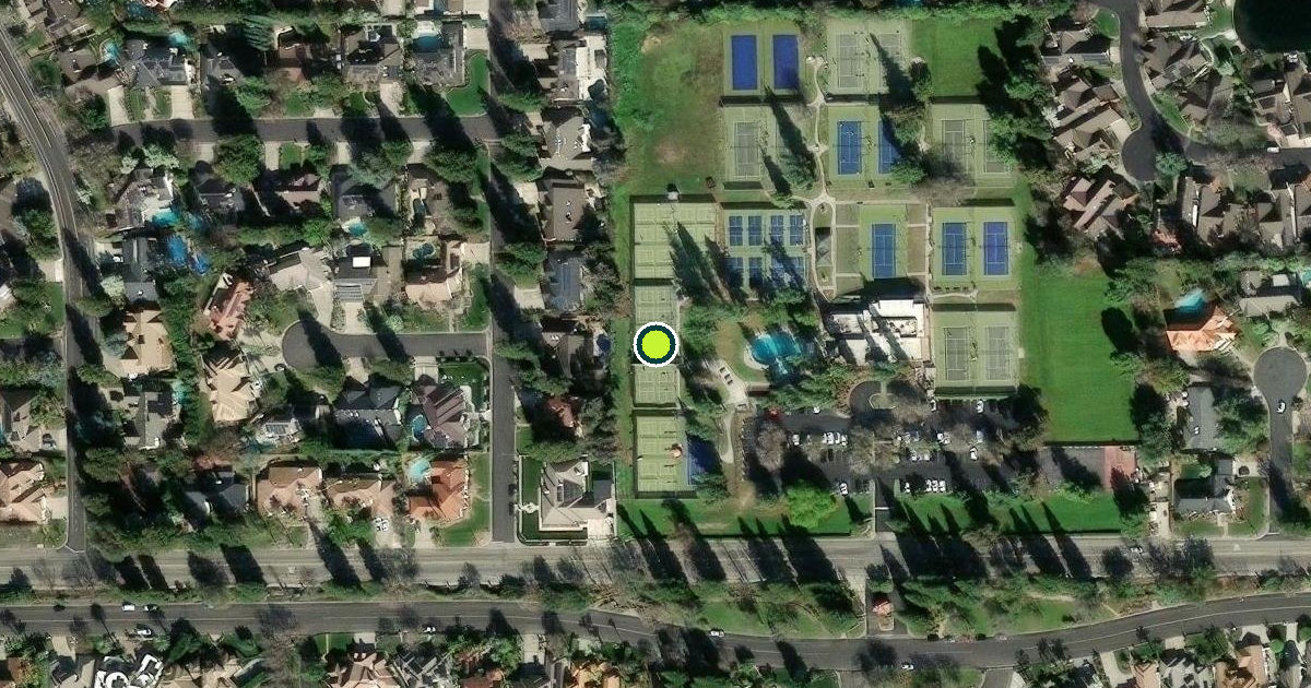 Satellite view of Fresno Pickleball Courts