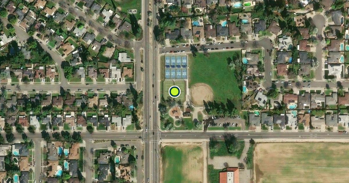 Satellite view of Fresno Pickleball Courts