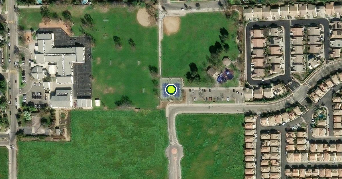 Satellite view of Fresno Pickleball Courts
