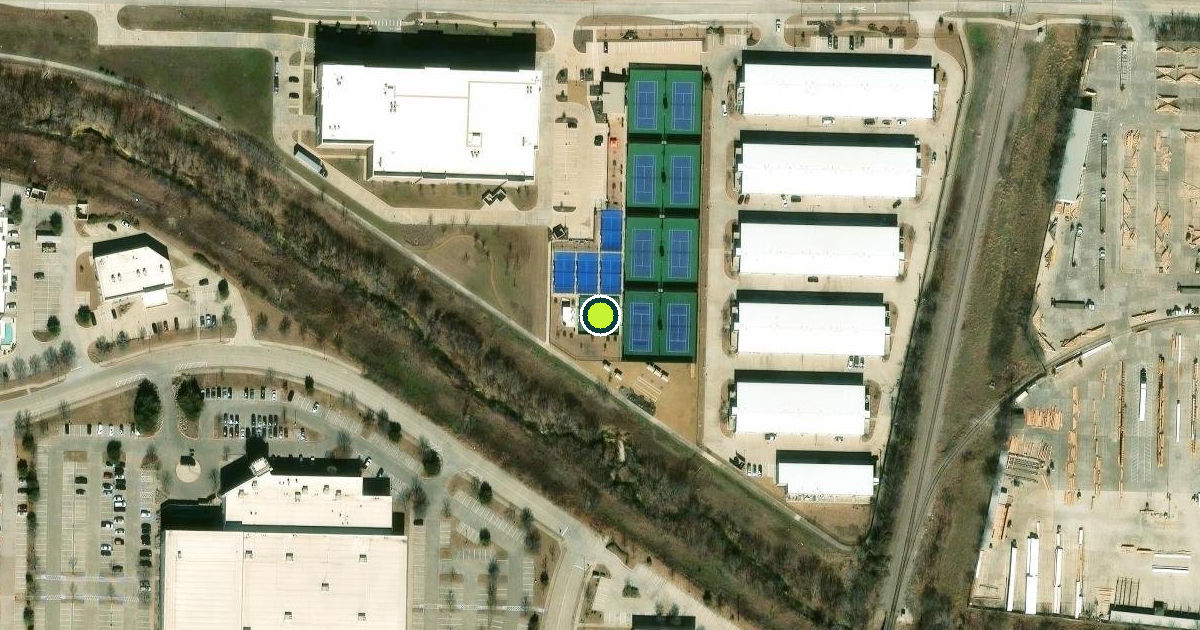 Satellite view of Frisco Pickleball Courts