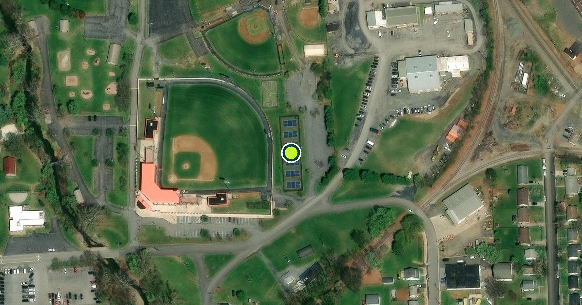 Satellite view of Front Royal Pickleball Courts