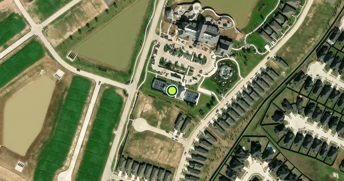 Satellite view of Fulshear Pickleball Courts