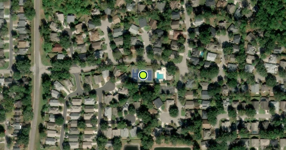Satellite view of Gainesville Pickleball Courts