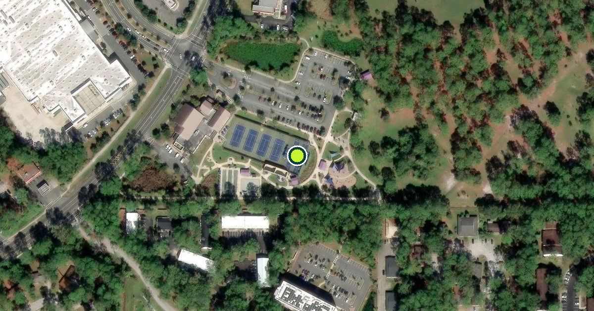 Satellite view of Gainesville Pickleball Courts