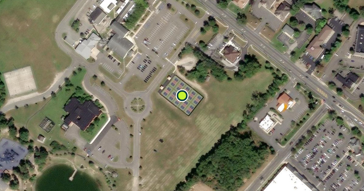 Satellite view of Galloway Township Pickleball Courts
