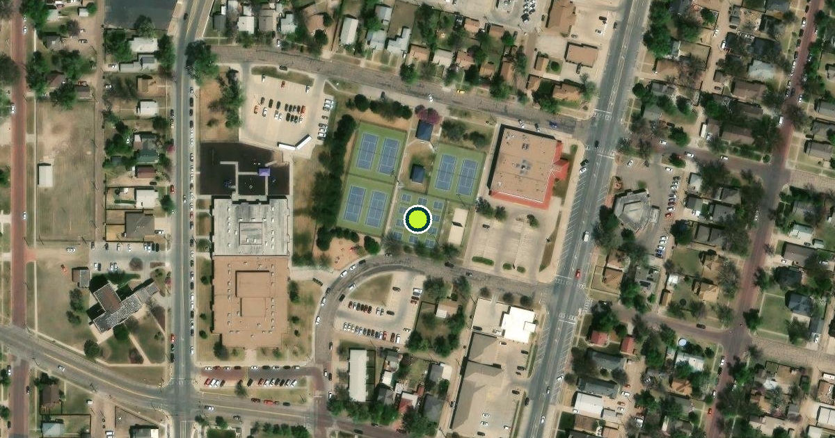 Satellite view of Garden City Pickleball Courts