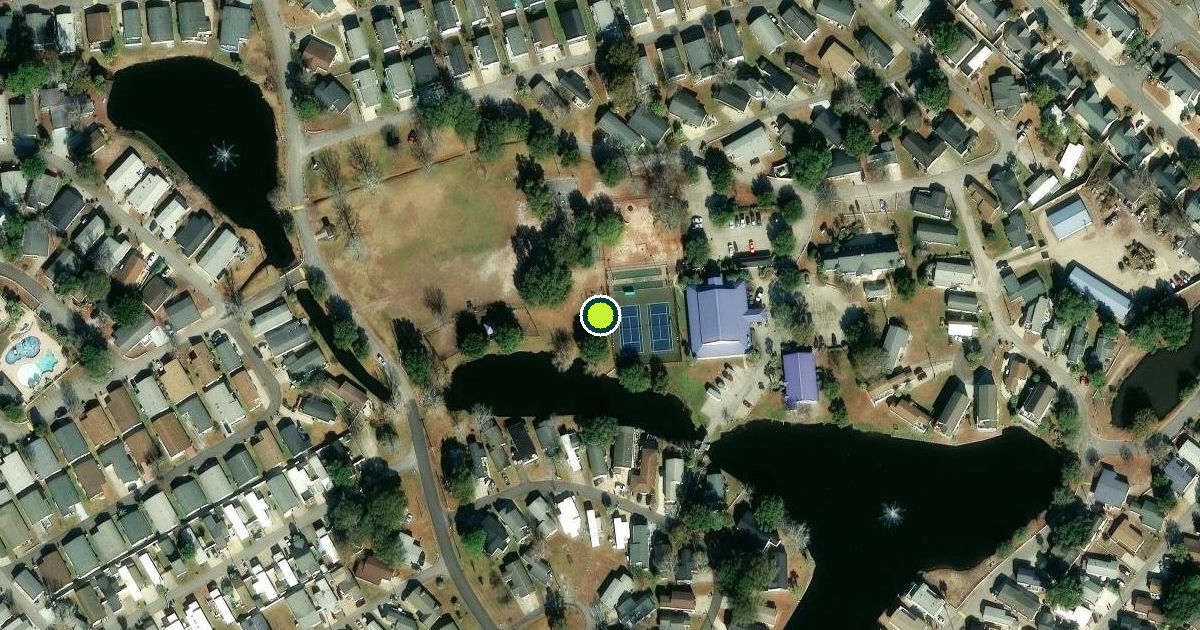 Satellite view of Garden City Pickleball Courts