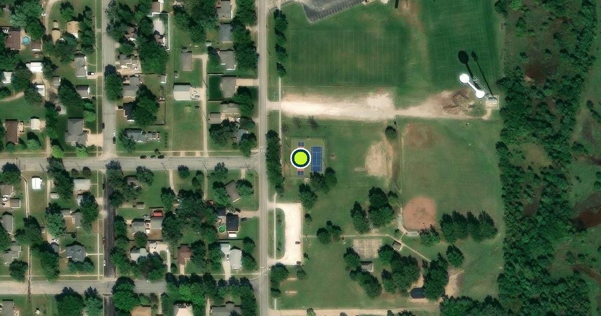 Satellite view of Garden Plain Pickleball Courts