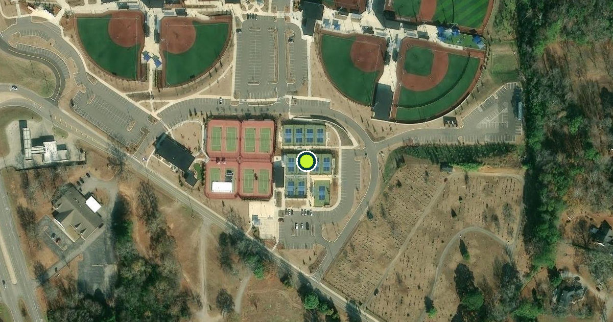 Satellite view of Gardendale Pickleball Courts