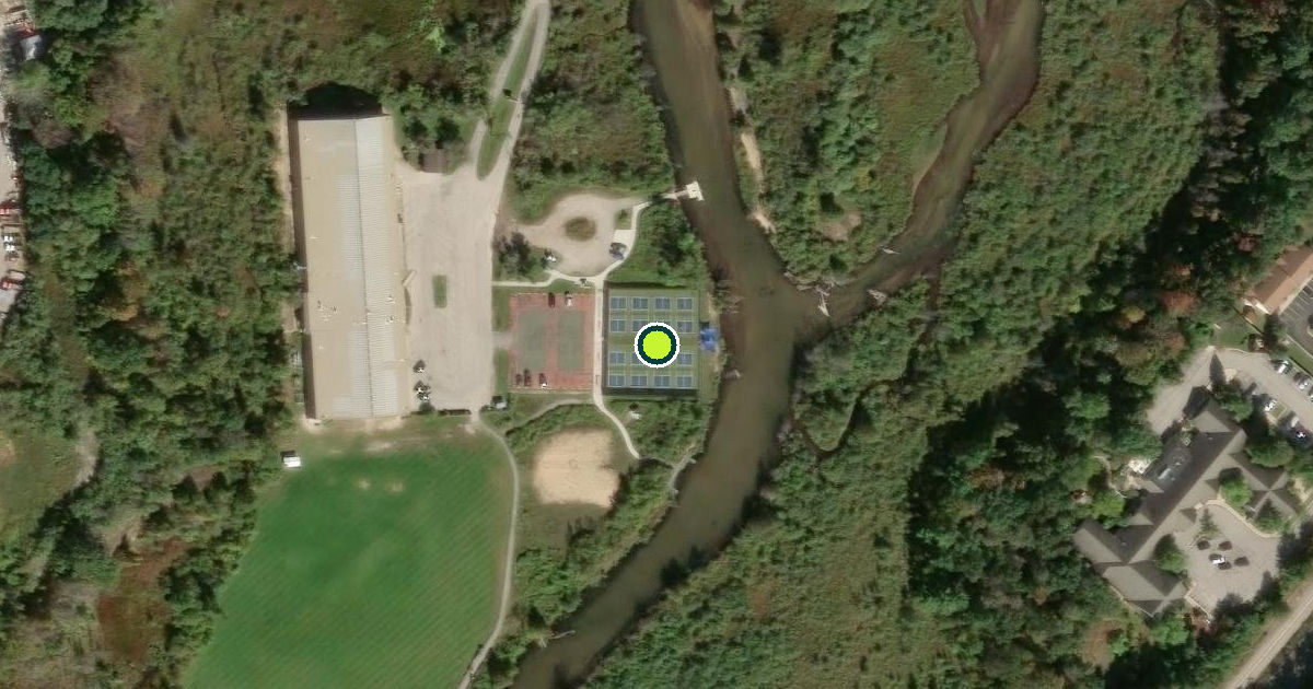 Satellite view of Garfield Township Pickleball Courts