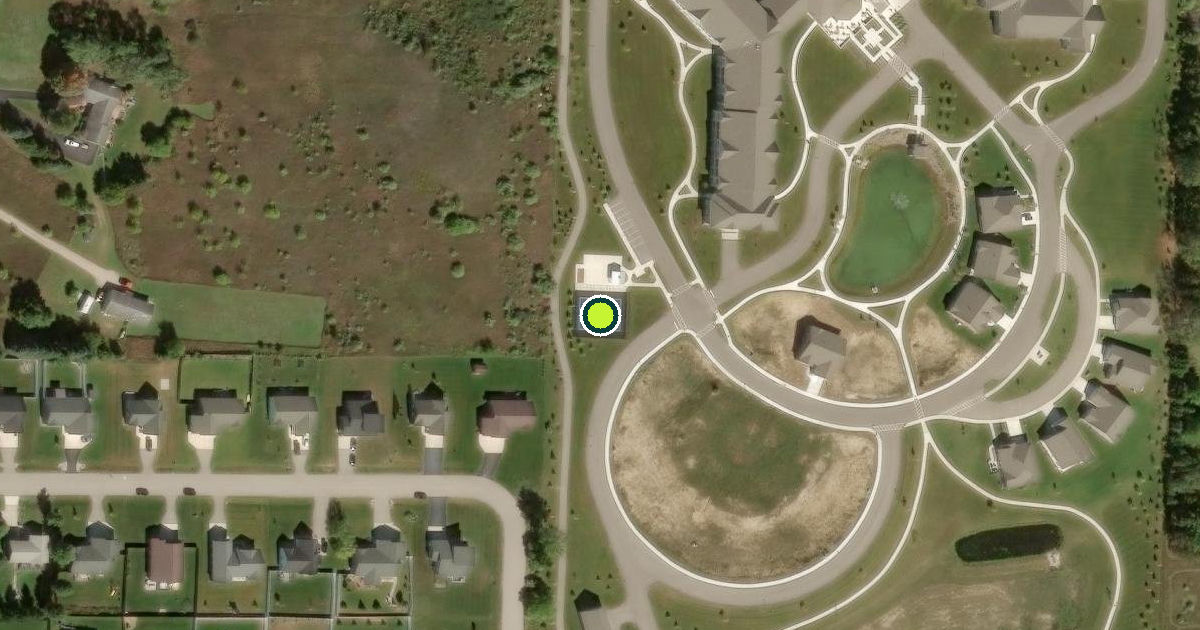 Satellite view of Garfield Township Pickleball Courts