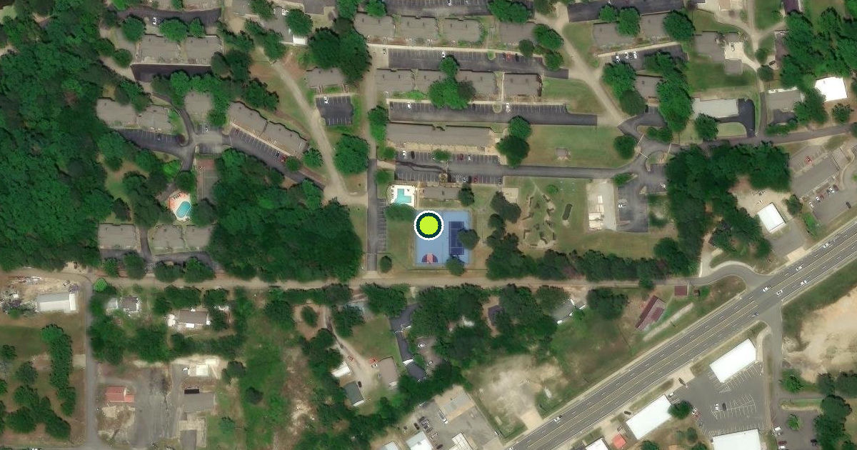Satellite view of Garland County Pickleball Courts