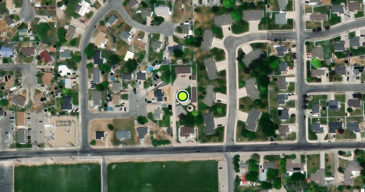 Satellite view of Garland Pickleball Courts