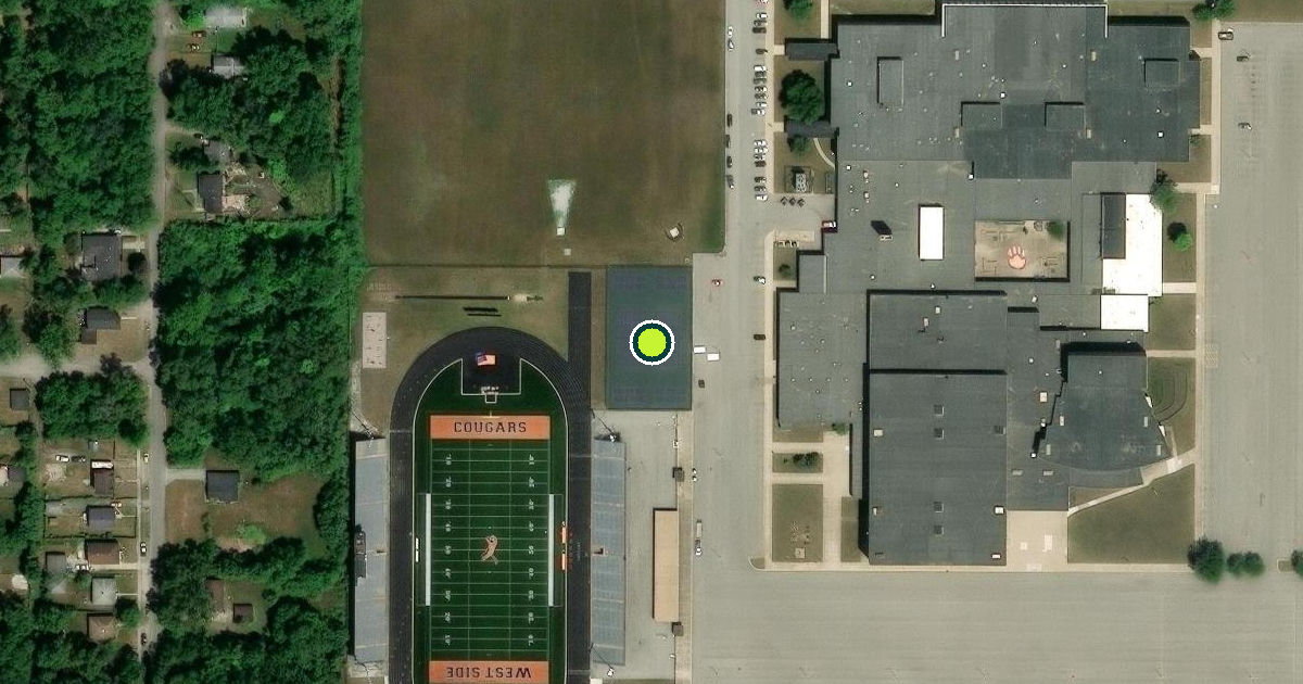 Satellite view of Gary Pickleball Courts