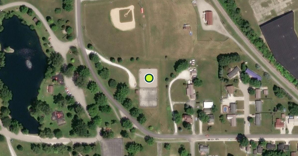 Satellite view of Gas City Pickleball Courts