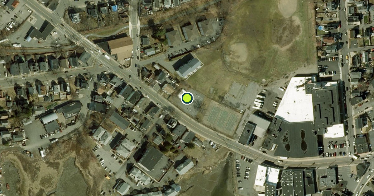 Satellite view of General Electric Athletic Association Field Pickleball Courts