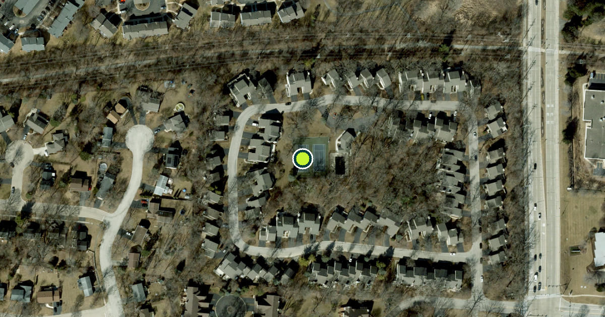 Satellite view of Geneva Pickleball Courts